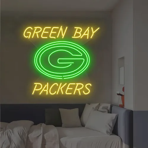 Green Bay Packers Neon Sign - Custom Coasters Now