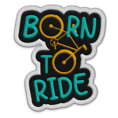 Born To Ride Hat Patch - Custom Coasters Now