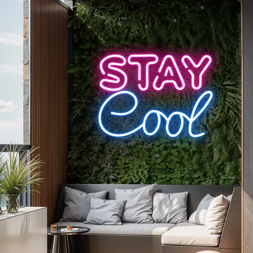 Stay Cool Neon Sign - Custom Coasters Now