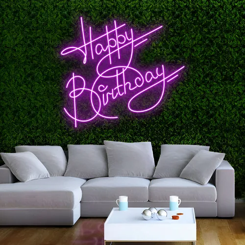 Oh So Hot Happy Birthday Neon Sign - Custom Coasters Now