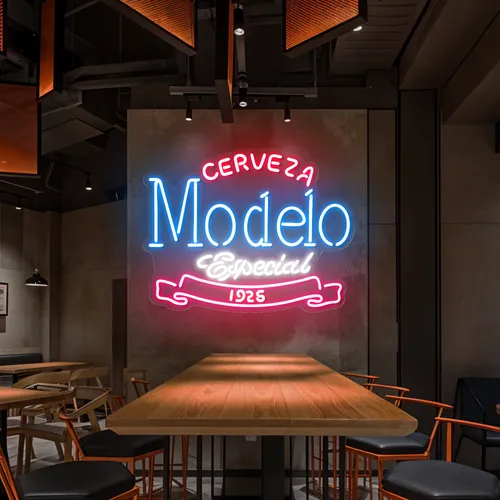 Modelo Neon Signs - Custom Coasters Now
