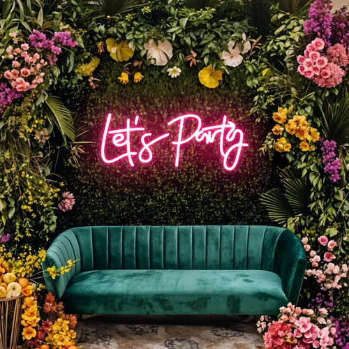 Let’s Party Neon Signs - Custom Coasters Now