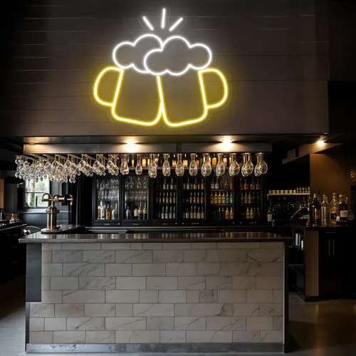 Chill Glass Neon Sign - Custom Coasters Now