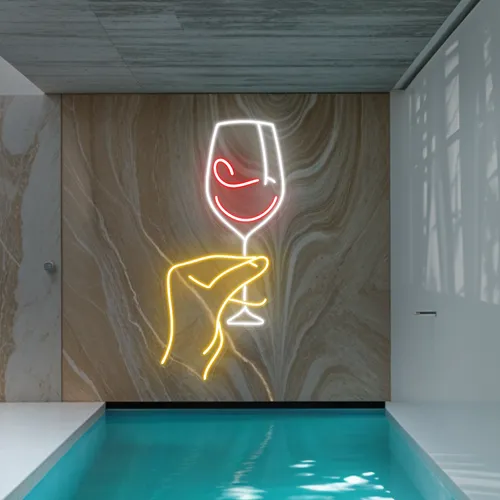 Sassy Glass Neon Sign - Custom Coasters Now