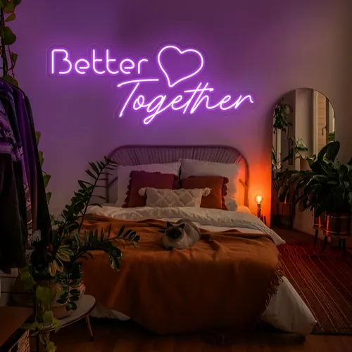 Better Together Neon Signs - Custom Coasters Now