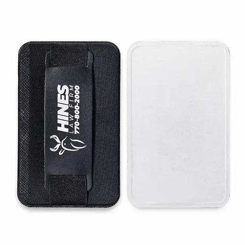 Leather Phone Wallet with Hand Grip - Custom Coasters Now