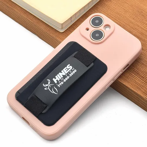 Leather Phone Wallet with Hand Grip - Custom Coasters Now