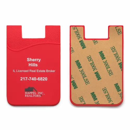 Silicone Phone Wallet Card Holder - Custom Coasters Now