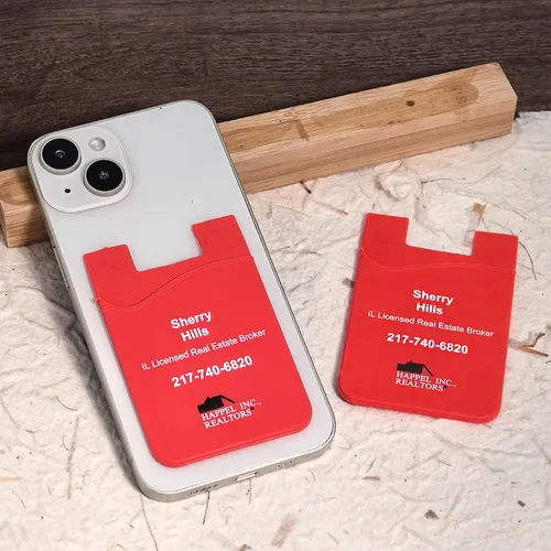 Silicone Phone Wallet Card Holder - Custom Coasters Now
