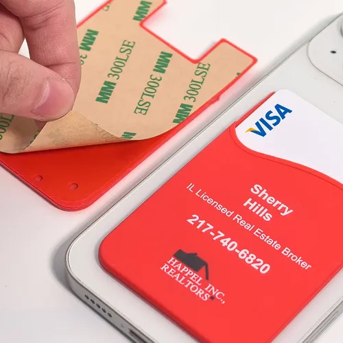 Silicone Phone Wallet Card Holder - Custom Coasters Now