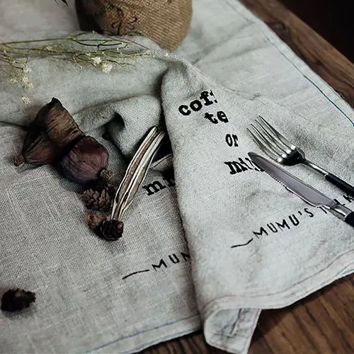 Linen Towels - Custom Coasters Now