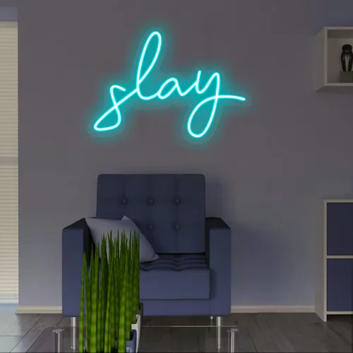 Slay Neon Sign - Custom Coasters Now