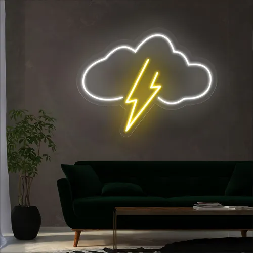 Thundercloud Neon Sign - Custom Coasters Now