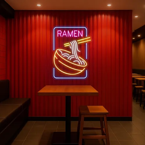 Custom Ramen Neon Signs - Custom Coasters Now