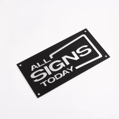 Engaraved Acrylic Sign - Custom Coasters Now