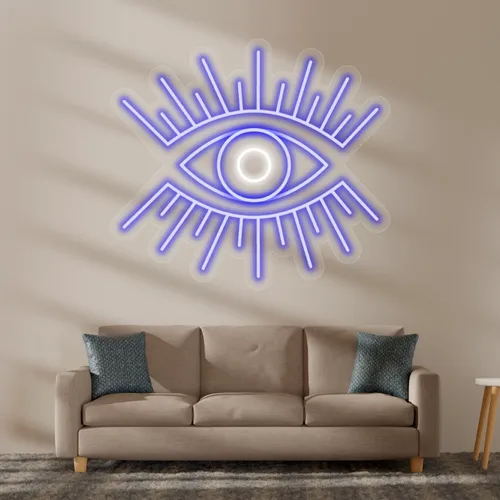 Custom Eye Neon Sign - Custom Coasters Now