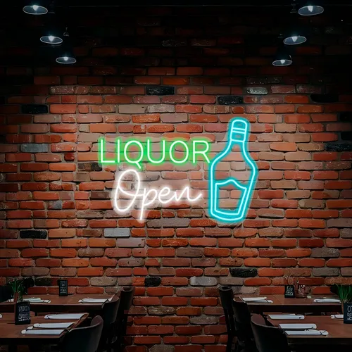 Custom Neon Liquor Signs - Custom Coasters Now