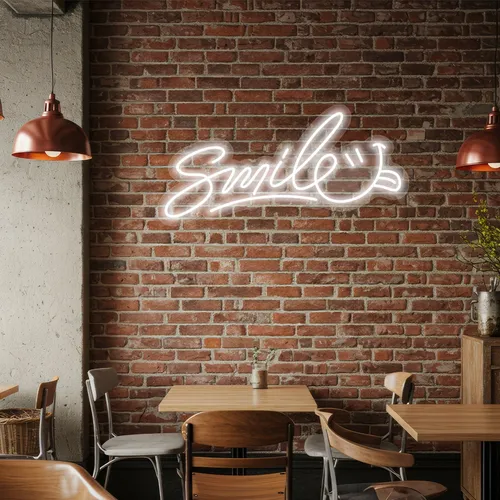Custom Smile Neon Signs - Custom Coasters Now
