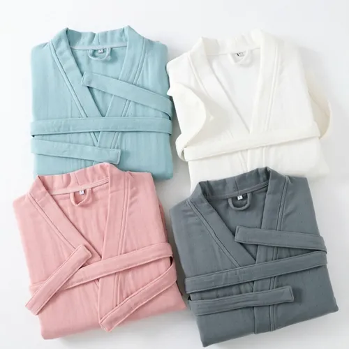 4 Layer Gauze Cotton Bathrobes - Custom Coasters Now