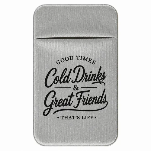 Lycra Phone Card Wallet - Custom Coasters Now