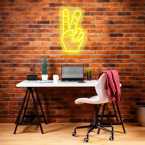Custom Neon Peace Signs - Custom Coasters Now