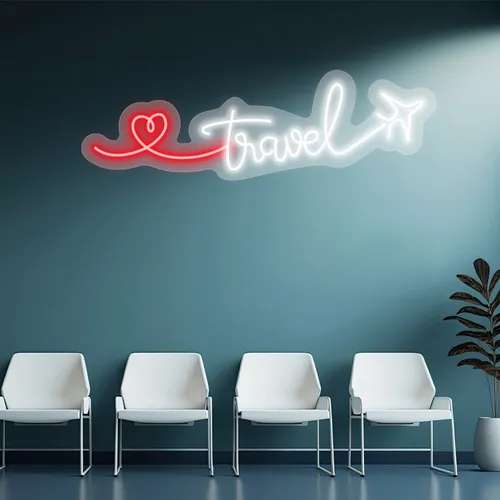Custom Airplane Neon Signs - Custom Coasters Now