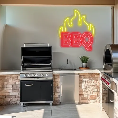 Custom Neon Barbecue Signs - Custom Coasters Now