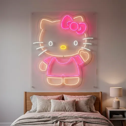 Custom Hello Kitty Neon Signs - Custom Coasters Now