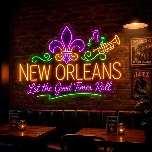 Custom Neon Signs New Orleans - Custom Coasters Now