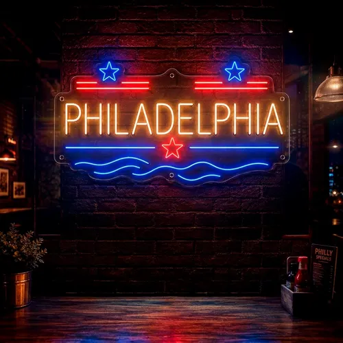 Custom Neon Signs Philadelphia - Custom Coasters Now