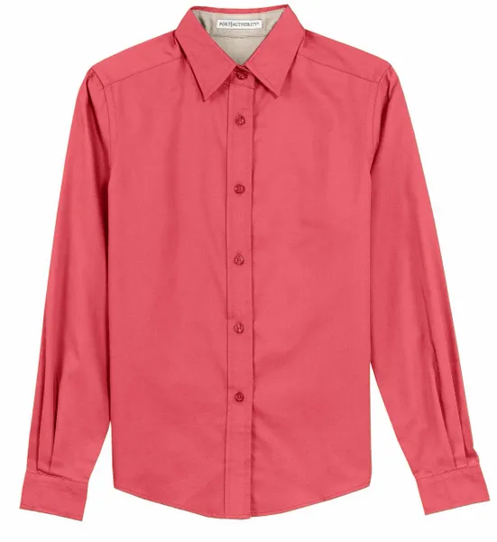 Port Authority Women's Long Sleeve Easy Care Shirt. L608 - Custom Coasters Now