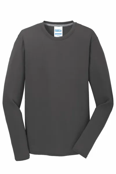 Port & Company Long Sleeve Performance Blend Tee. PC381LS - Custom Coasters Now