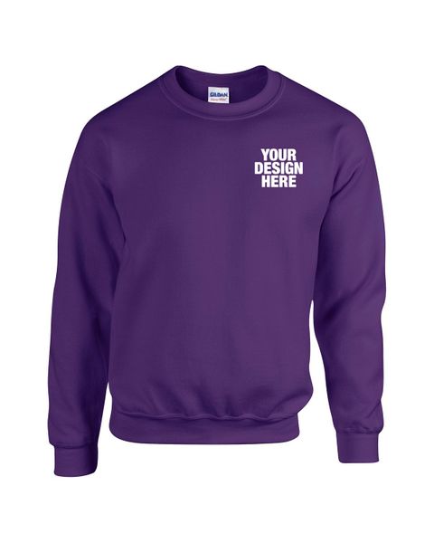 Gildan Adult Heavy Blend Adult 8 oz., 50/50 Fleece Crew - Custom Coasters Now