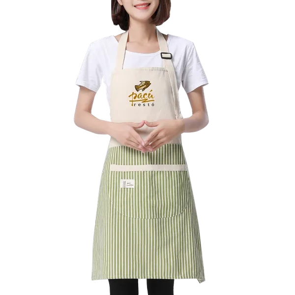 Apron with Happy Bear Patch - Custom Coasters Now