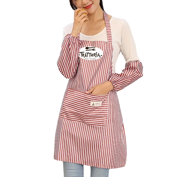 Waterproof Polyester Stripe Apron - Custom Coasters Now