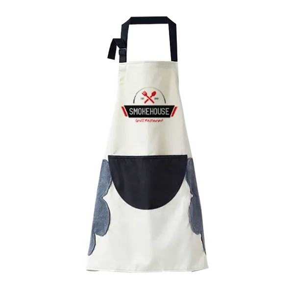 Floral Apron with Hand Wiping Pockets - Custom Coasters Now