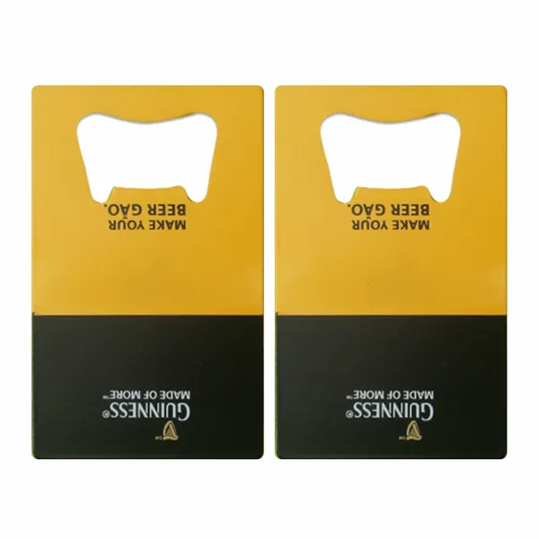 Two-Tone Card Bottle Opener - Custom Coasters Now