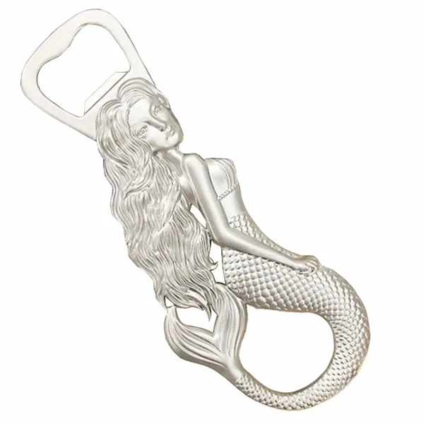 3D Mermaid Bottle Opener - Custom Coasters Now