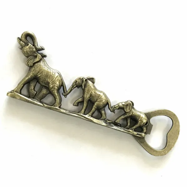 3D Elephants Bottle Opener - Custom Coasters Now