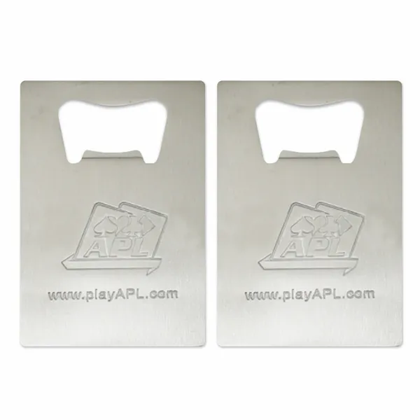 Standard Card Shape Bottle Opener - Custom Coasters Now
