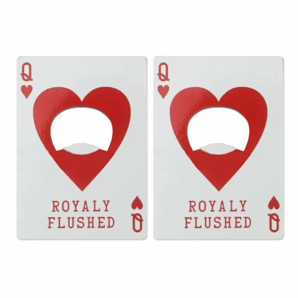Queen of Hearts Bottle Opener - Custom Coasters Now