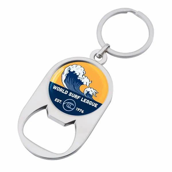 Multiuse Alloy Bottle Opener Keychain - Custom Coasters Now