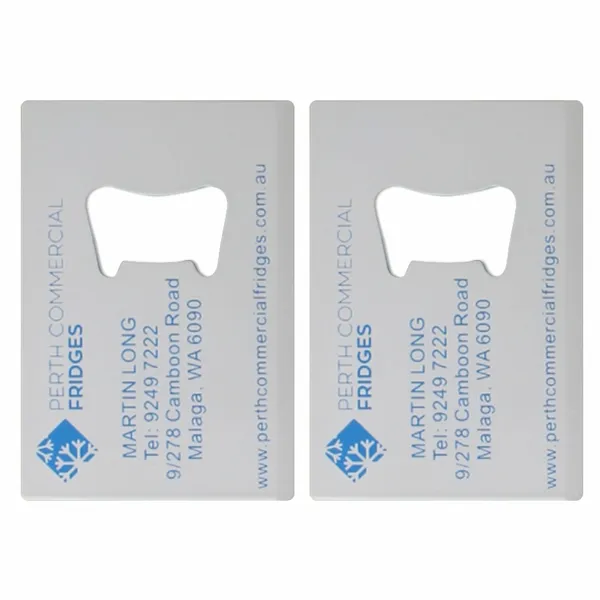 Color Filled Card Bottle Opener - Custom Coasters Now