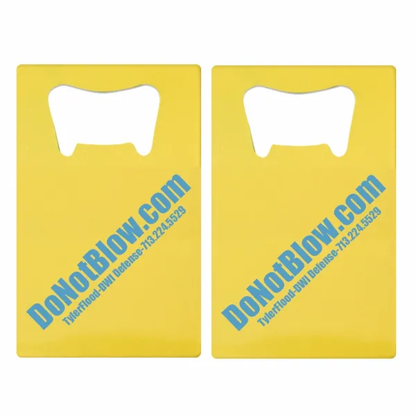 Printed Simple Card Bottle Opener - Custom Coasters Now
