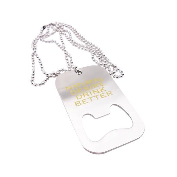 Dog Tag Bottle Opener - Custom Coasters Now