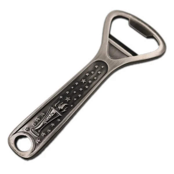 Antique Silver Bottle Opener - Custom Coasters Now