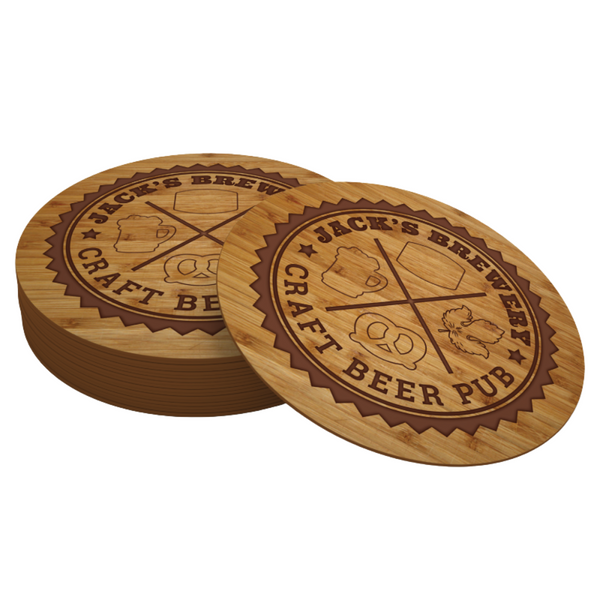 Wood Coaster Beer Set - 4– Meaningful Goods