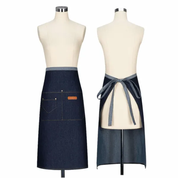 Extended Length Denim Apron - Custom Coasters Now