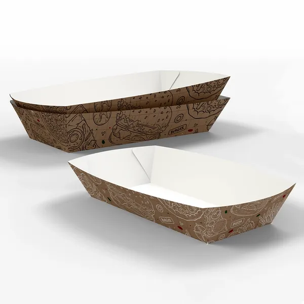 Paper Food Tray - Custom Coasters Now