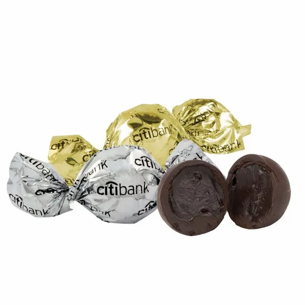 Wrapped Chocolates Twist Wrapped Truffles - Custom Coasters Now